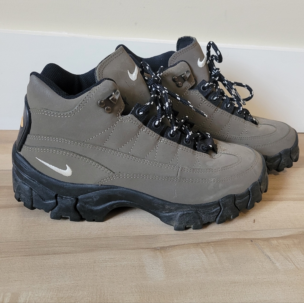 Nike ACG Olive Green and Black Hiking Sneakers
